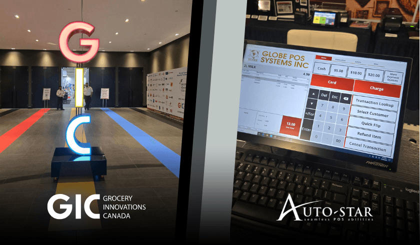 Auto-Star and Globe POS Systems showcase Grocery POS technology at Grocery Innovations Canada 2024, featuring POS systems and checkout solutions designed for grocery retailers.